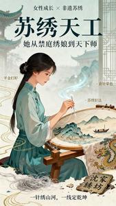 苏绣天工：她从禁庭绣娘到天下师 cover