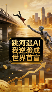 跳河遇AI我逆袭成世界首富 cover