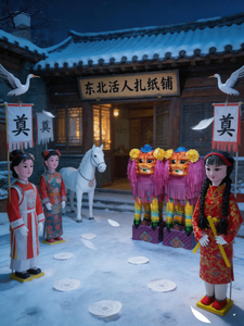 东北活人扎纸铺 cover
